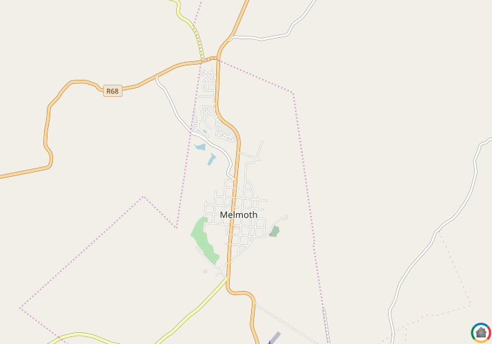 Map location of Melmoth